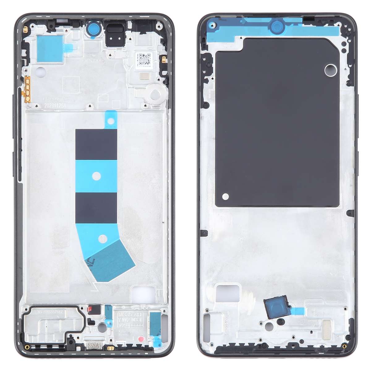 For Xiaomi Redmi Note 13 4G Original Front Housing LCD Frame Bezel Plate (Blue)