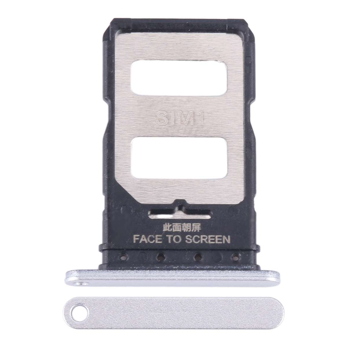 For Xiaomi Redmi Note 13 Pro+ SIM Card Tray + SIM Card Tray (Black)