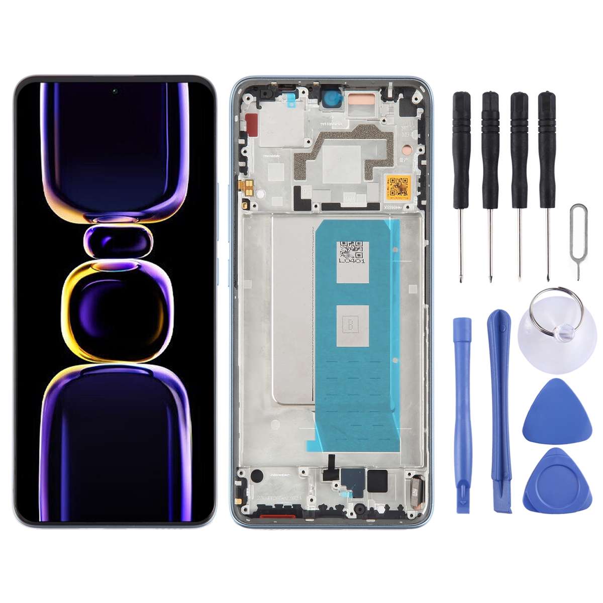 For Xiaomi Redmi K60 Pro Original OLED Material LCD Screen Digitizer Full Assembly with Frame (Black