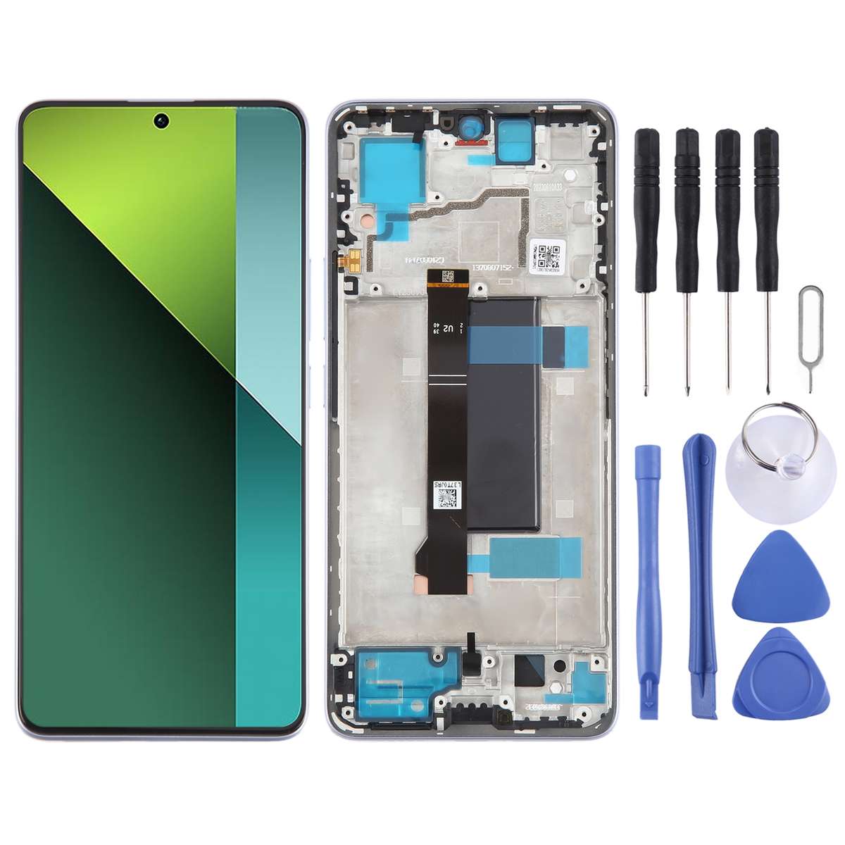 For Xiaomi Poco X6 Original AMOLED Material LCD Screen Digitizer Full Assembly with Frame (Black)