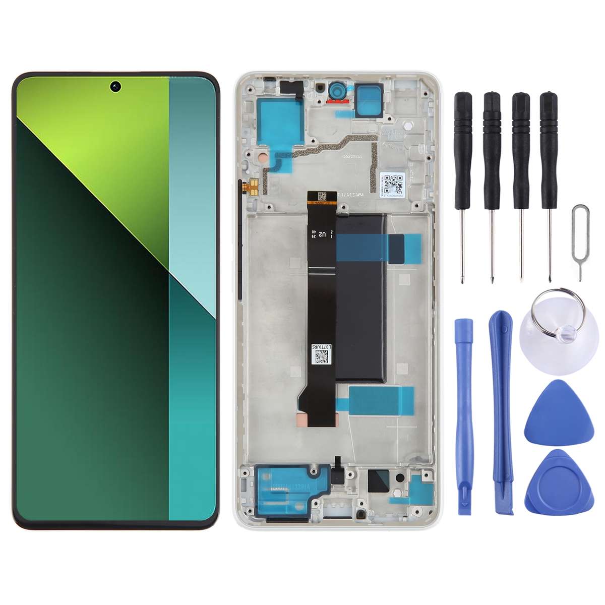For Xiaomi Poco X6 Original AMOLED Material LCD Screen Digitizer Full Assembly with Frame (Black)