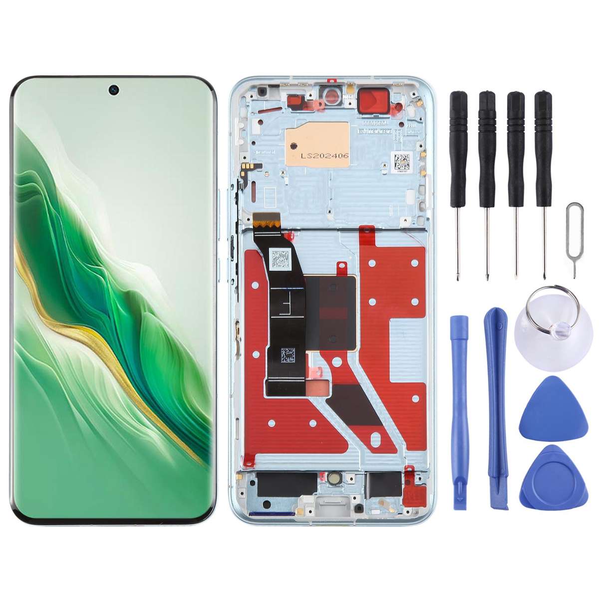 For Honor Magic6 Original LCD Screen Digitizer Full Assembly with Frame (Grey)
