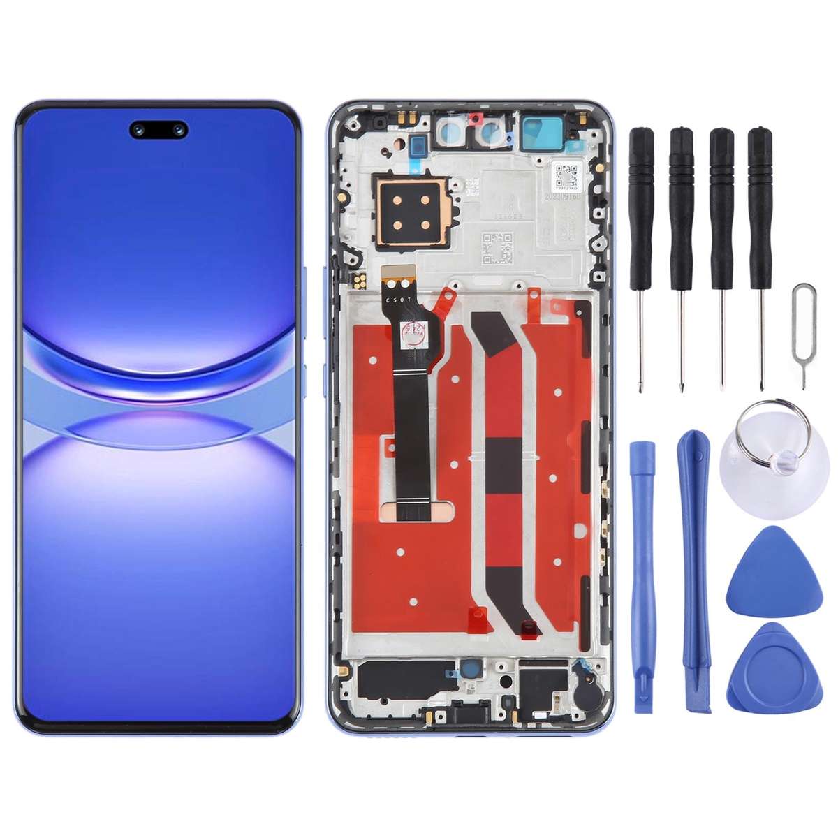 For Huawei Nova 12 Pro Original LCD Screen Digitizer Full Assembly with Frame (Black)