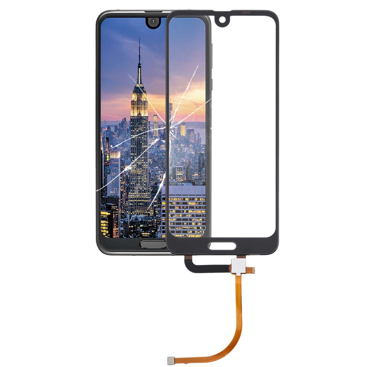 For Sharp Aquos R2 Touch Panel (Black)