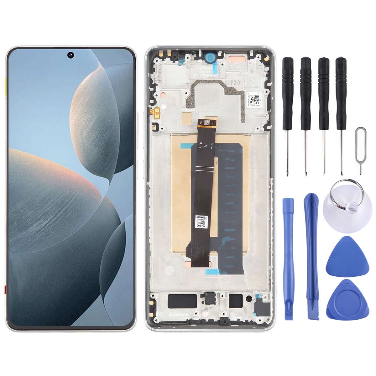 For Xiaomi Redmi K70E Original LCD Screen Digitizer Full Assembly with Frame (Black)