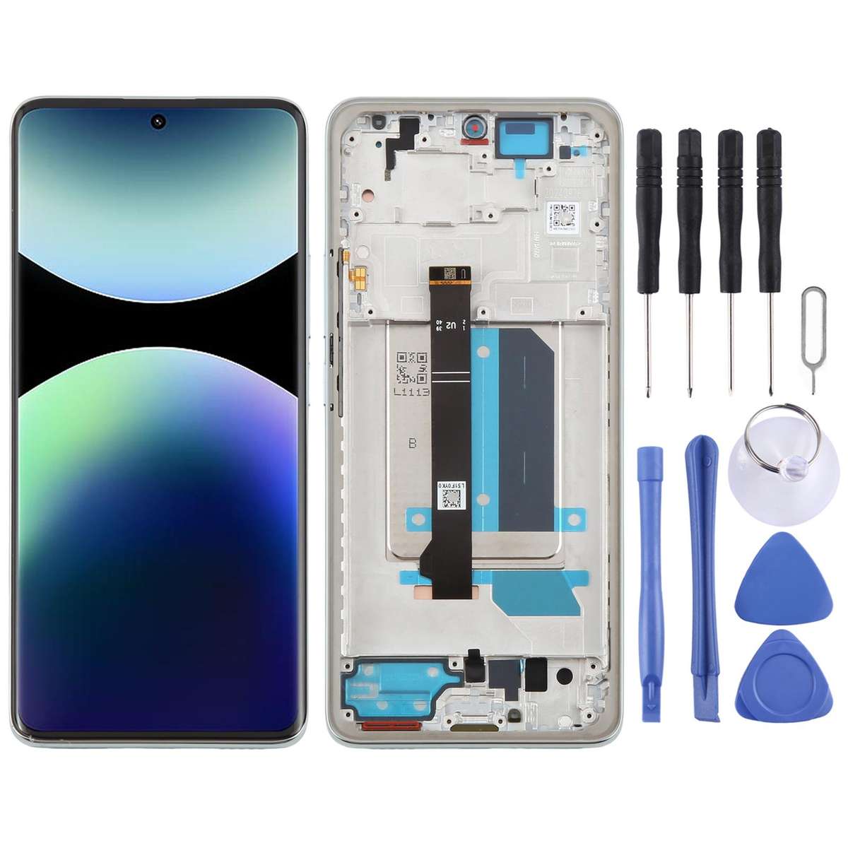 For Xiaomi Redmi Note 14 Pro+ 5G Original LCD Screen Digitizer Full Assembly with Frame (Black)