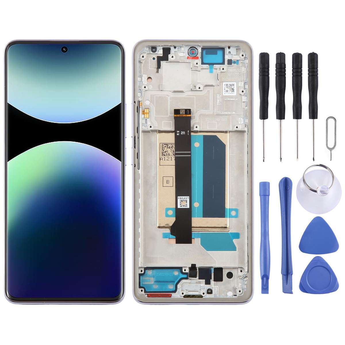 For Xiaomi Redmi Note 14 Pro+ 5G Original LCD Screen Digitizer Full Assembly with Frame (Black)