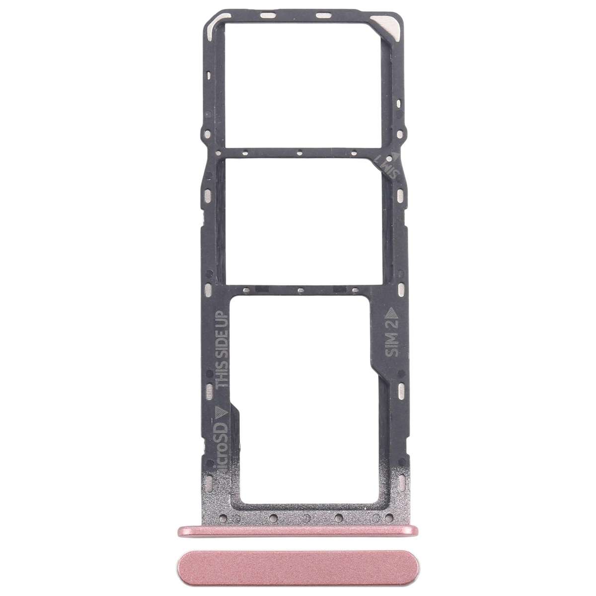 For Nokia C32 Original SIM Card Tray + SIM Card Tray + Micro SD Card Tray (Black)