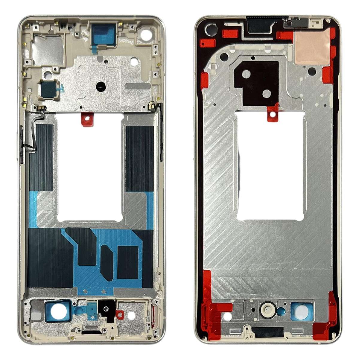 For OPPO Reno7 Pro 5G Front Housing LCD Frame Bezel Plate (Black)
