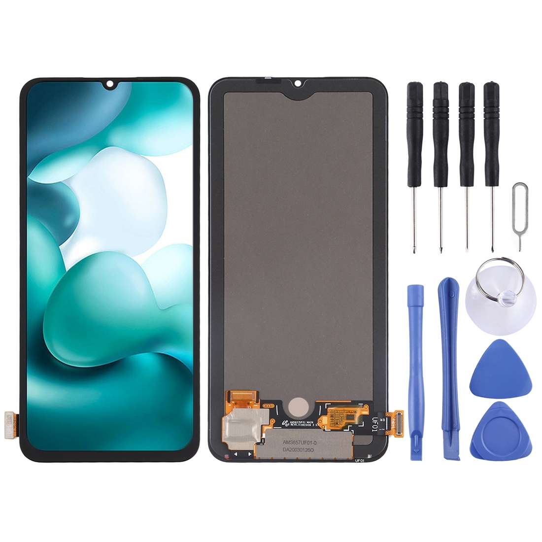 Original AMOLED Material LCD Screen and Digitizer Full Assembly for Xiaomi Redmi 10X PRO 5G / Redmi