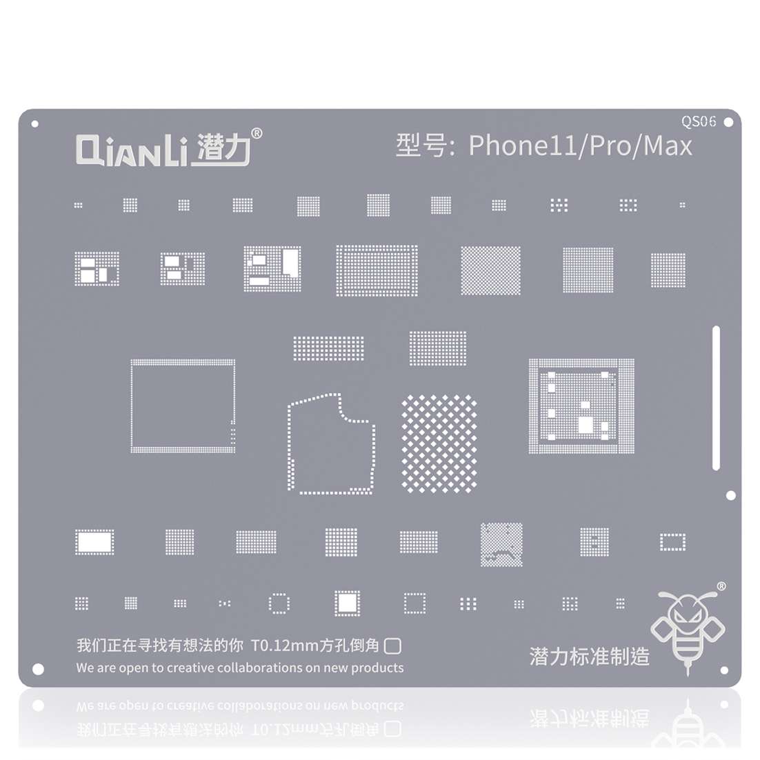 QIANLI QS06 Replacement Bumblebee Stencil For iPhone 11 / 11 Pro / Max