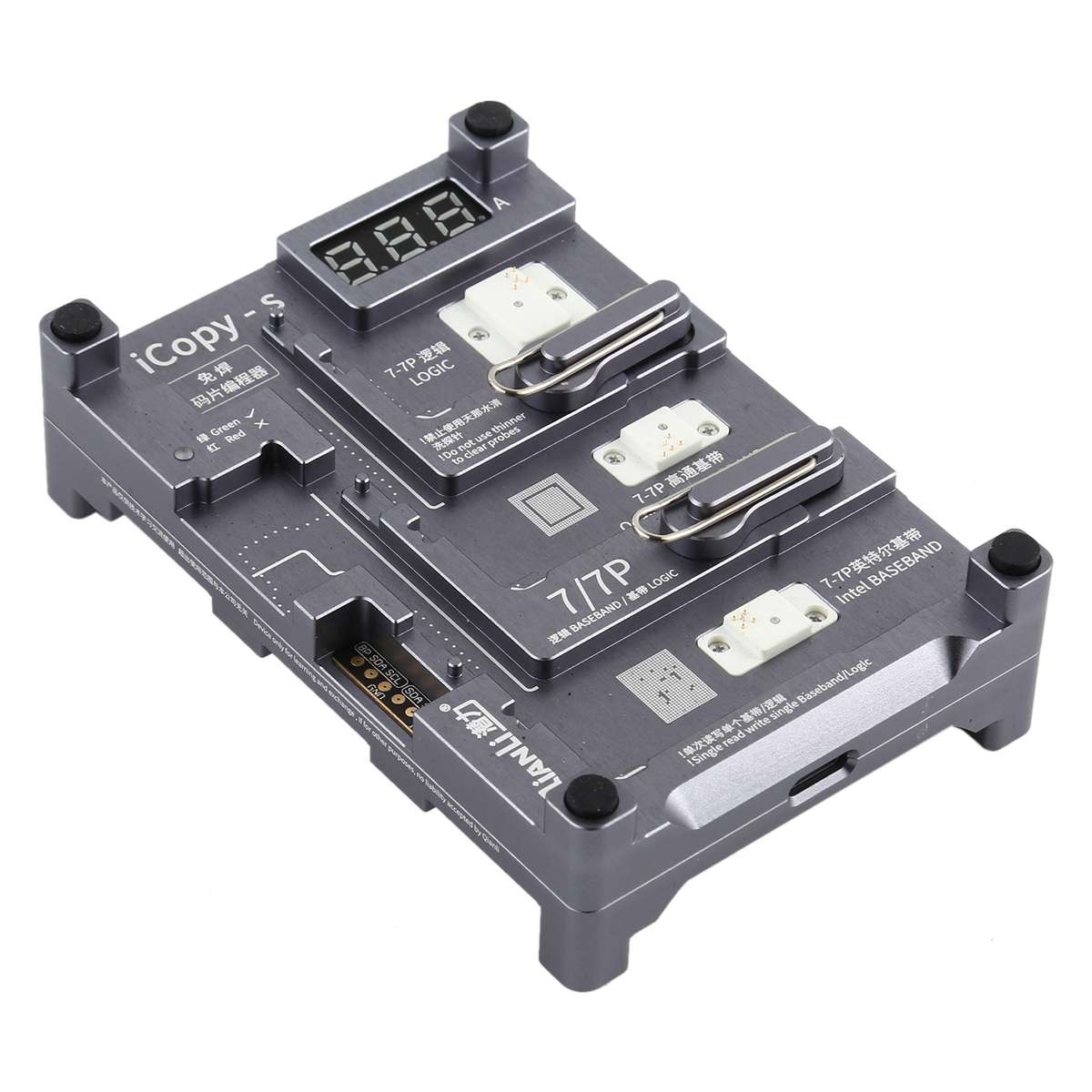 Qianli iCopy-S Double Sided Chip Test Stand 4 in1 Logic Baseband EEPROM Chip Non-removal For iPhone