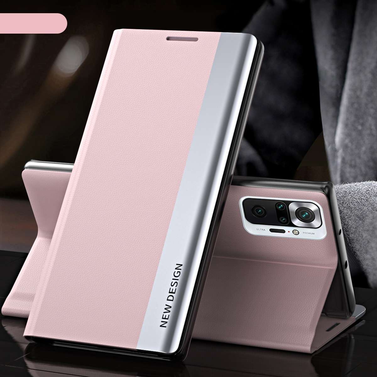 For Xiaomi Redmi Note 10 Pro / Note 10 Pro Max Side Electroplated Magnetic Ultra-Thin Horizontal Fli