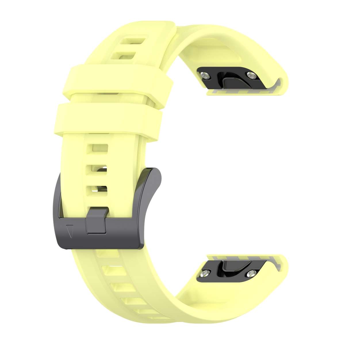 For Garmin Fenix 5S Plus 20mm Silicone Solid Color Watch Band(White)