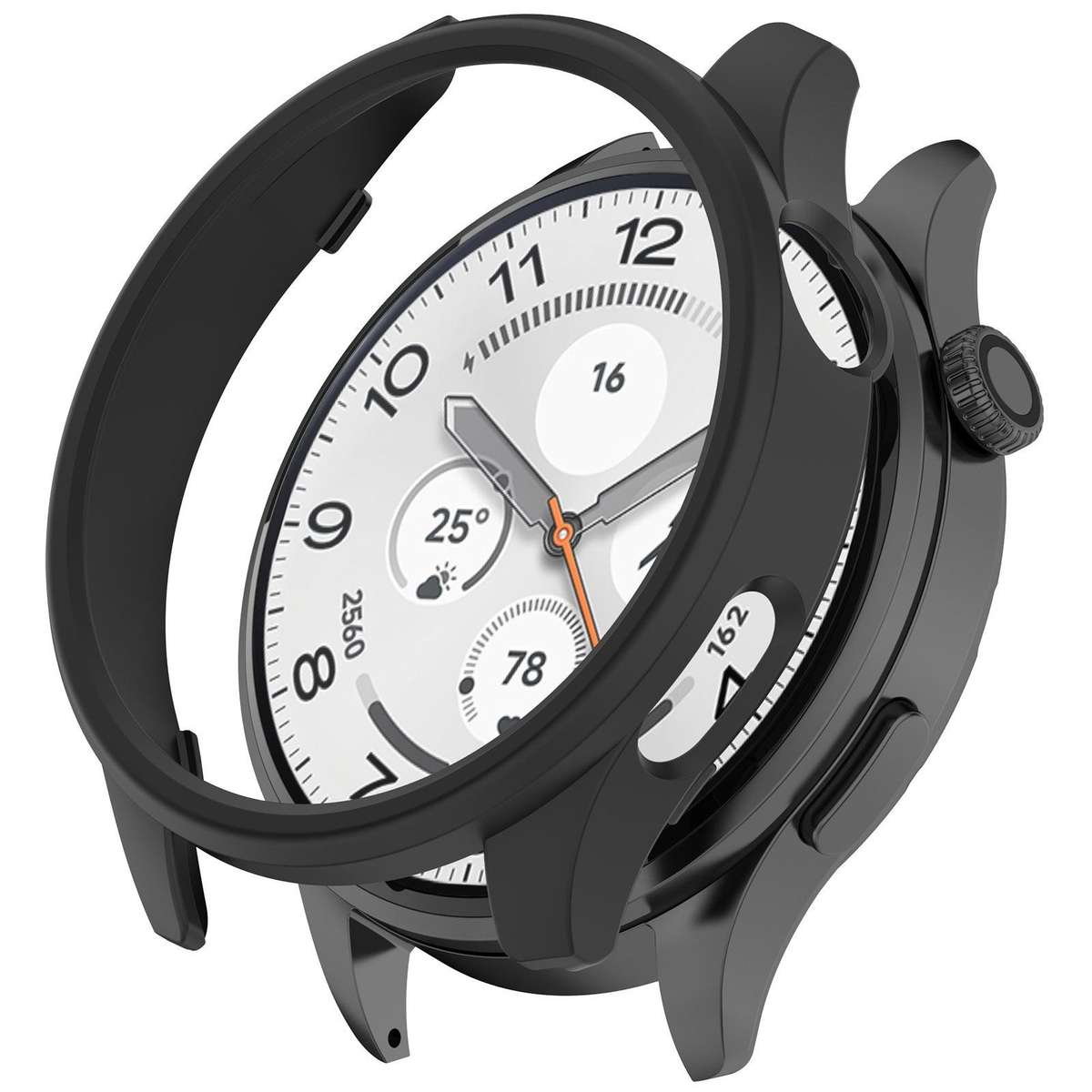 For Xiaomi Watch 5 Half Coverage Hollow PC Watch Protective Case(Brushed Silver)