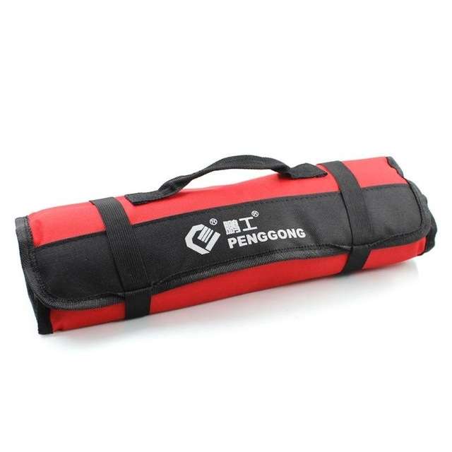 Multi-function Waterproof Oxford Carrying Folding Roll Bags Portable Storage Tool Bag(Black)
