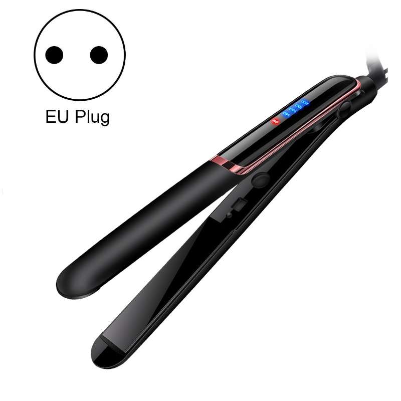 35W 2 In 1 Curling and Straightening Dual-use Electric Splin,Specification: EU Plug(White)