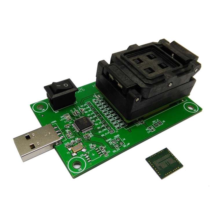 EMCP162/168 Flip Shrapnel To USB Test Socket EMCP Programming Socket Mobile Phone Font Read-Write So