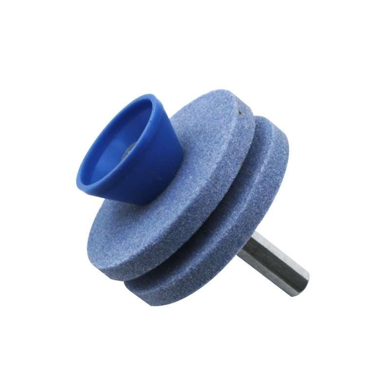 Lawn Mower Sharpener Grinding Wheel Sharpener Industrial Grinding Head, Specification: 2-layer Blue