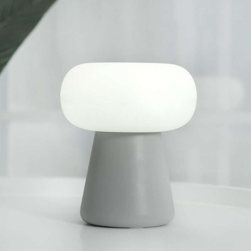 XYD-055 Cloud Mushroom USB Clock Night Light Sleep Timer Remote Control Bedside Lamp, Light color: P
