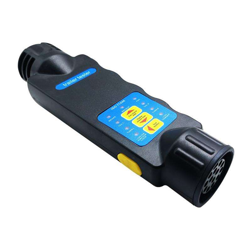 VS1130E-T 12V 13 Core Resistance Tester Trailer Plug Socket Connector Detector EU Plug