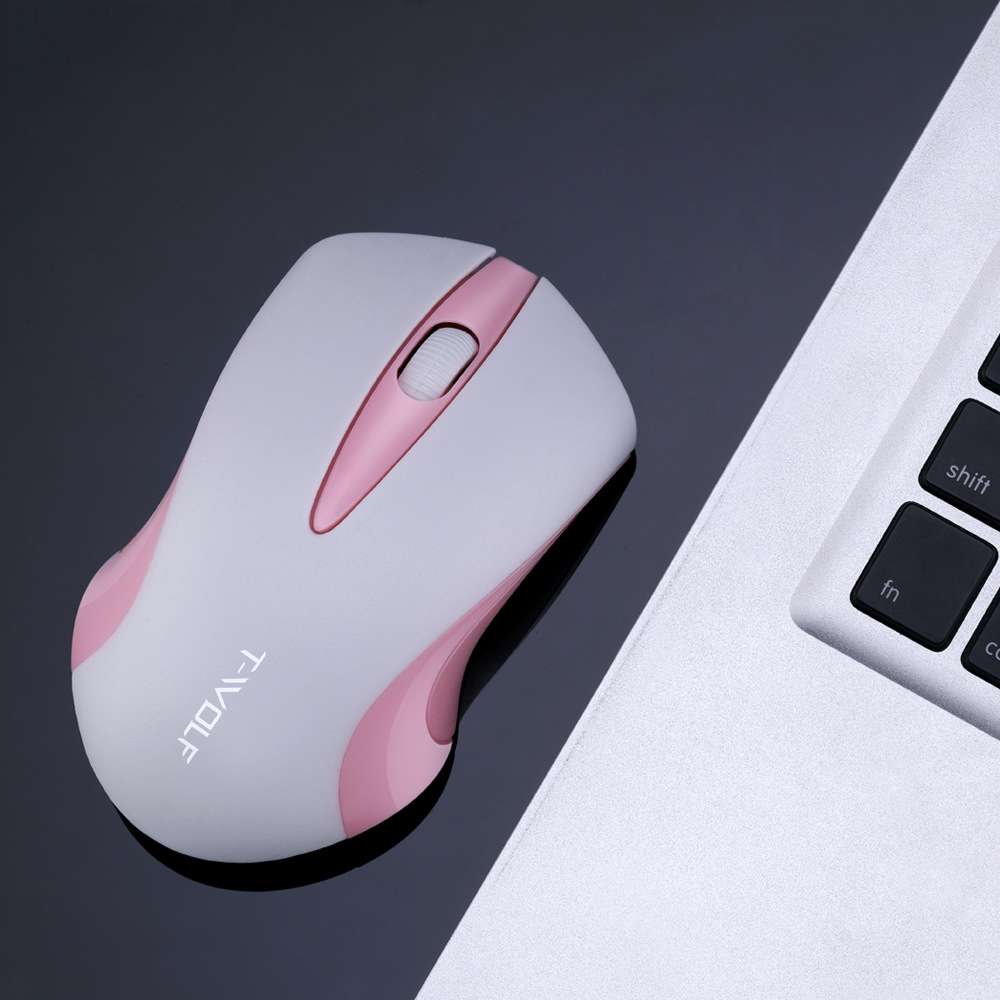 T-WOLF Q2 3-Buttons 1200 DPI 2.4GHz Wireless Mouse( Black)