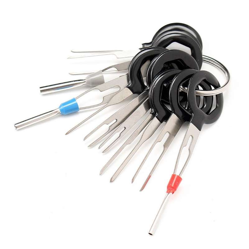 11 PCS Car Extractor Terminal Removal Tool Kit Electrical Wiring Crimp Connector Puller Release Pin