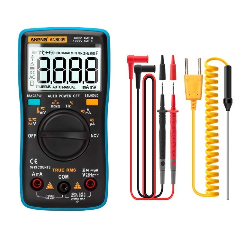 ANENG AN8009 NVC Digital Display Multimeter, Specification: Standard(Black)