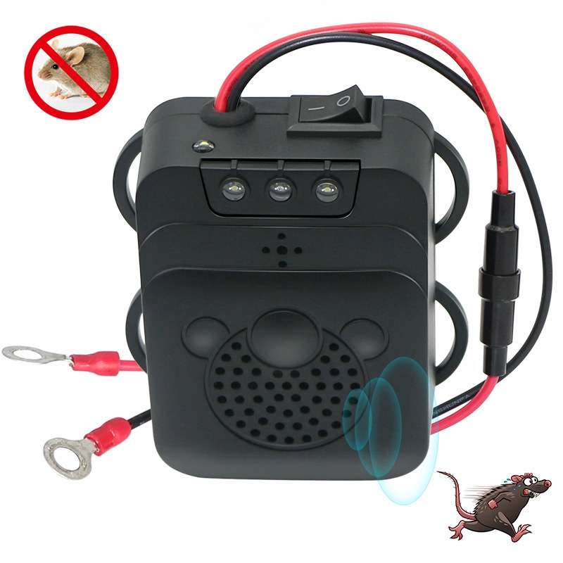 532 Vehicle Ultrasonic Mouse Repeller(Black)