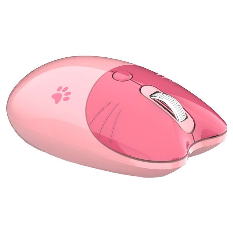 M3 3 Keys Cute Silent Laptop Wireless Mouse, Spec: Bluetooth Wireless Version (Pink)