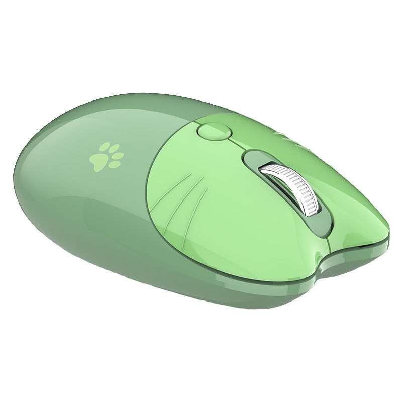 M3 3 Keys Cute Silent Laptop Wireless Mouse, Spec: Bluetooth Wireless Version (Green)