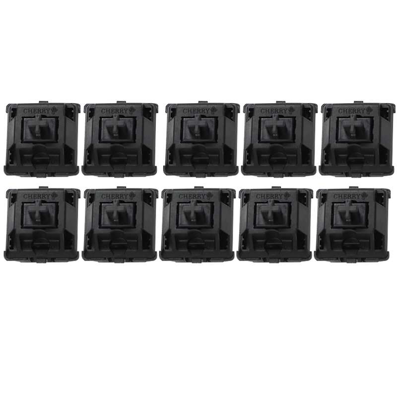 10PCS Cherry Shaft MX Switch Linear Keyboard Shaft, Color: Black Shaft