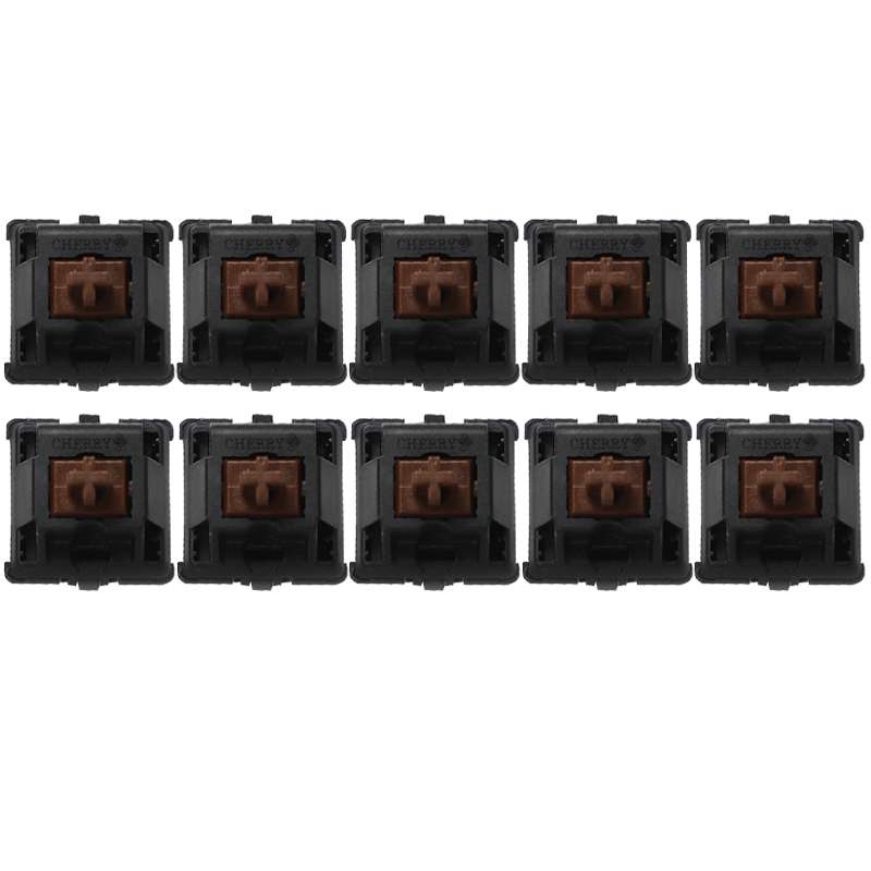 10PCS Cherry Shaft MX Switch Linear Keyboard Shaft, Color: Tea Shaft