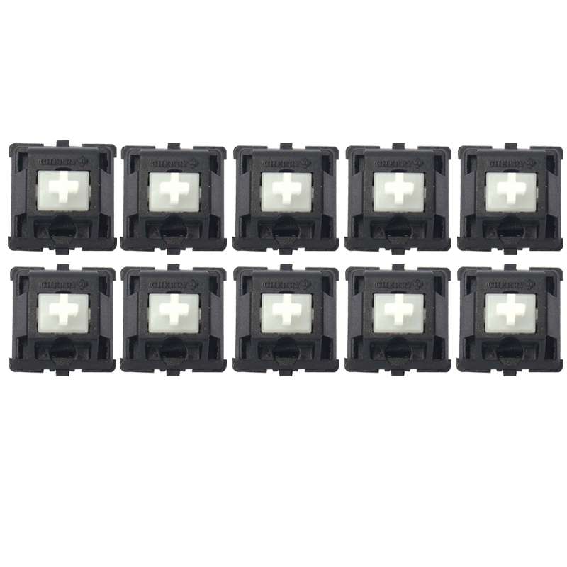 10PCS Cherry Shaft MX Switch Linear Keyboard Shaft, Color: White Shaft