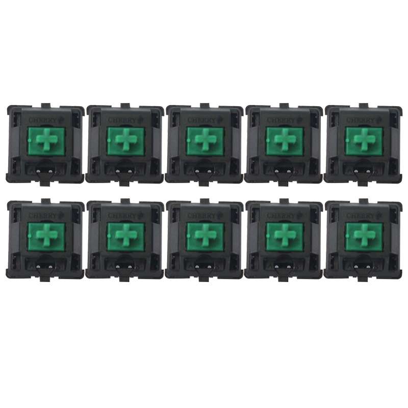 10PCS Cherry Shaft MX Switch Linear Keyboard Shaft, Color: Green Shaft
