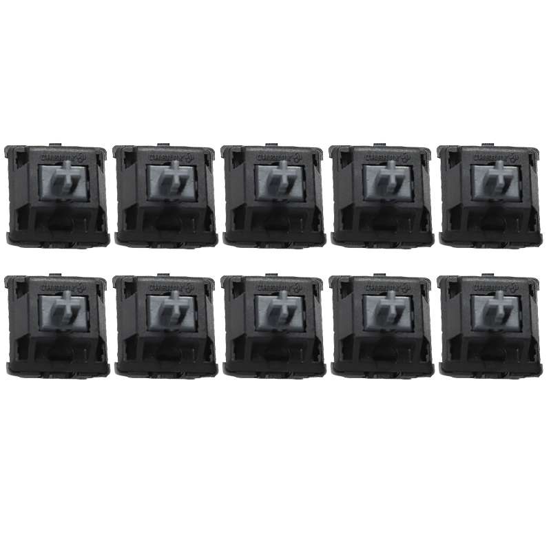 10PCS Cherry Shaft MX Switch Linear Mute Keyboard Shaft, Color: Mute Black Shaft
