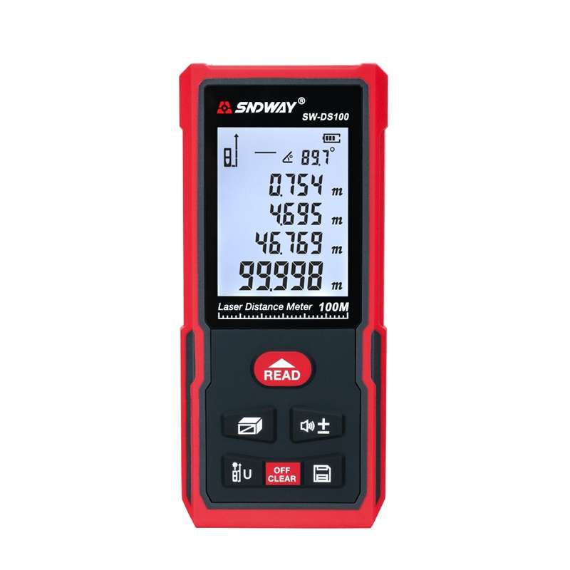 SNDWAY SW-DS100 Handheld Laser Rangefinder Infrared Laser Ruler, Distance: 100m