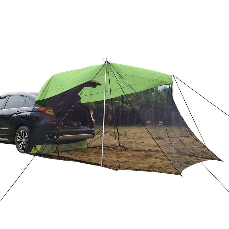 Rear Mosquito Repellent Sun Protection Tent RV Canopy Awning(Blue)