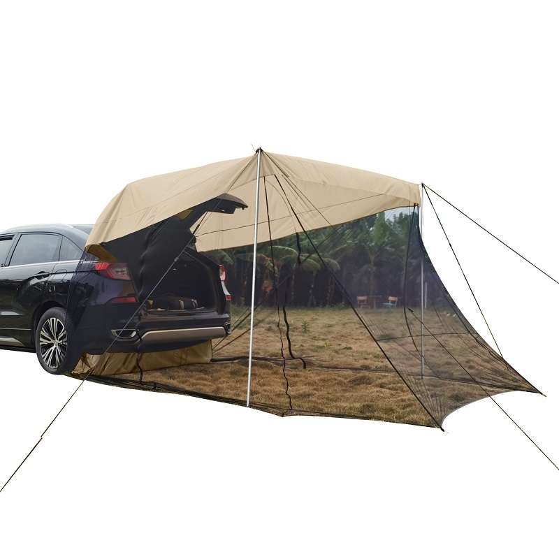 Rear Mosquito Repellent Sun Protection Tent RV Canopy Awning(Blue)
