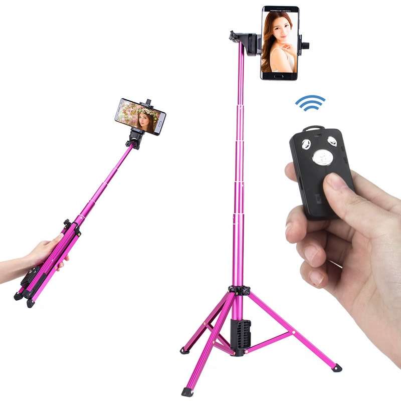 YUNTENG 1688 Selfie Stick Tripod Bluetooth Remote Control Camera Stand(Black)