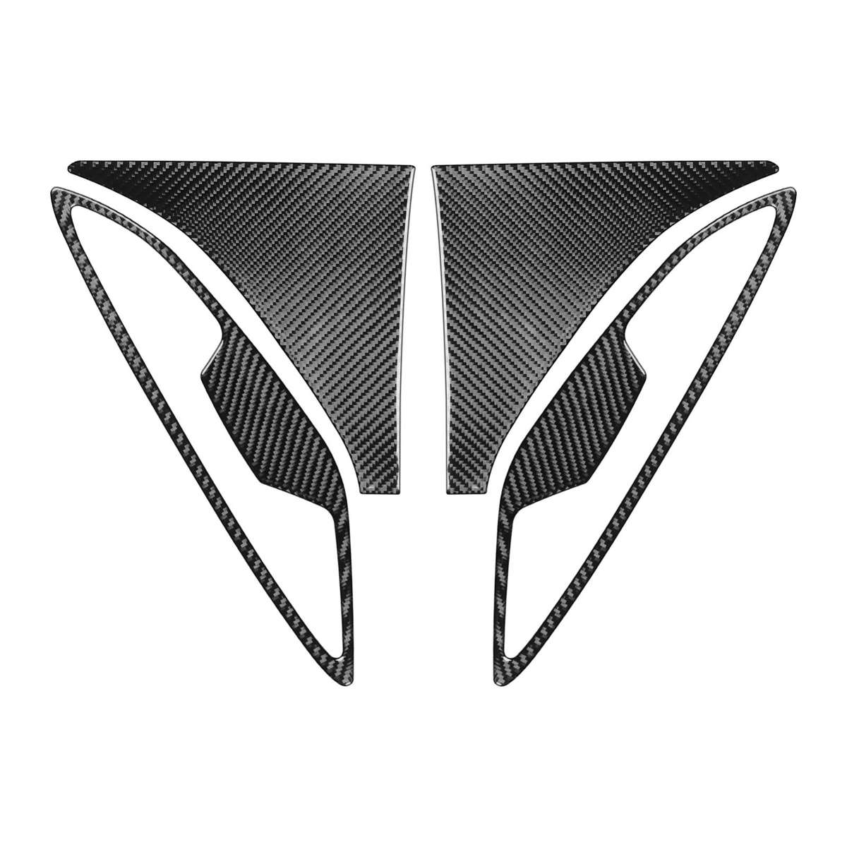 For 2019-2024 BMW 8 Series G14 4pcs /Set Universal Front Fender Stickers(Black)
