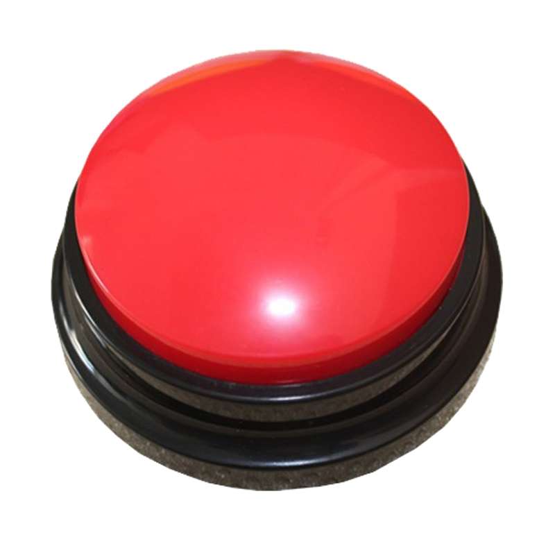 Pet Communication Button Dog Vocal Box Recording Vocalizer, Style: Recording Model(White)