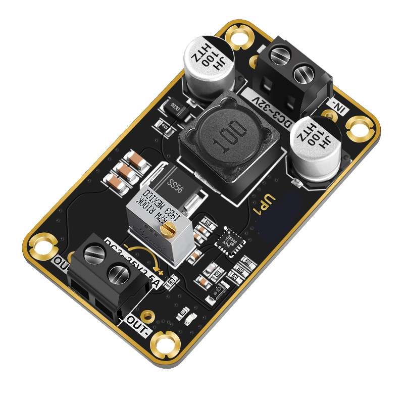 DC-DC Adjustable Step-Down Power Module 3V-32V To 3-36V 72W Stereotype Board(As Show)
