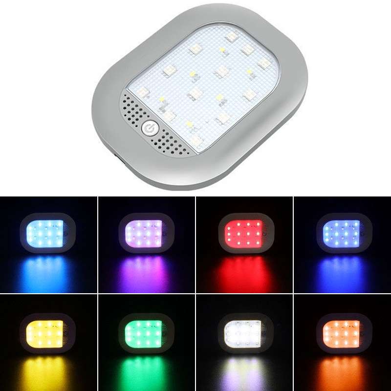 Car Colorful Strong Magnetic LED Lighting Reading Lights(Beige)