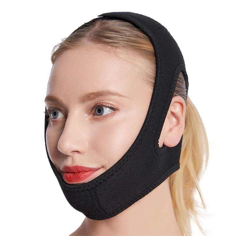 MK122 Anti-snoring Belt Triangular Chin Strap Unisex Face-slimming Lifting Bandage and Wrinkle Reduc