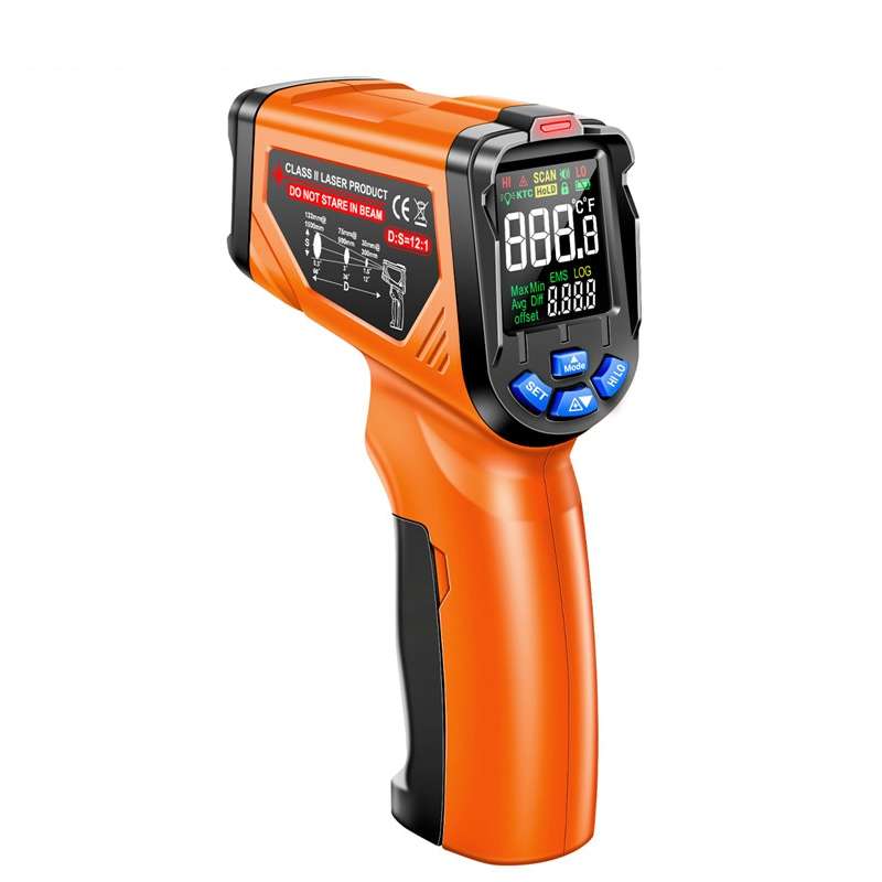 ANENG TH06 Oil Temperature High Precision Thermometer Laser Baking Infrared Water Thermometer(Orange