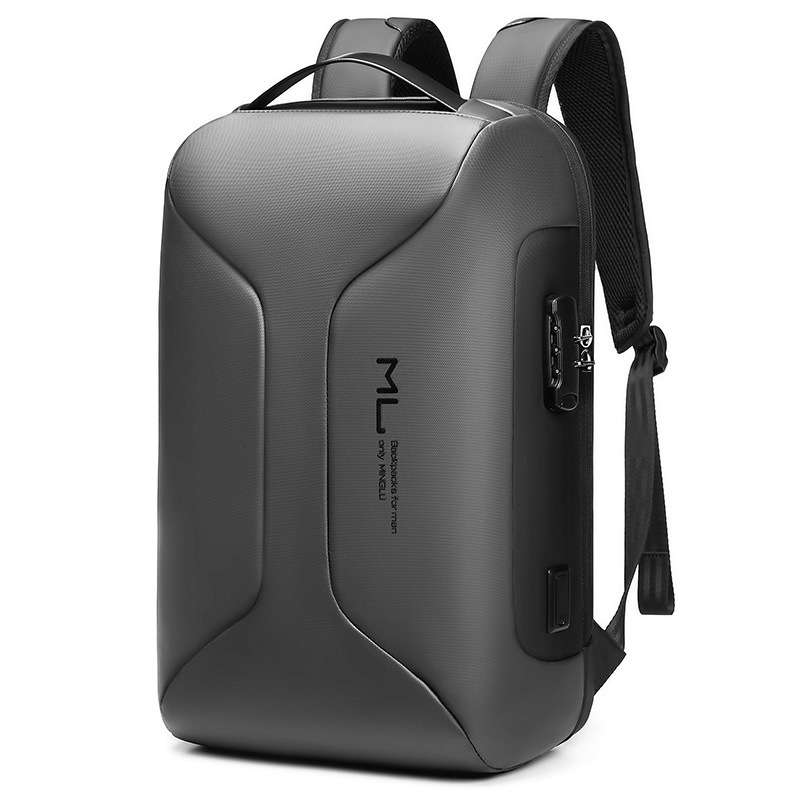 Business Large Capacity Travel Bag Multifunctional Waterproof Laptop Backpack With USB Port(Light G