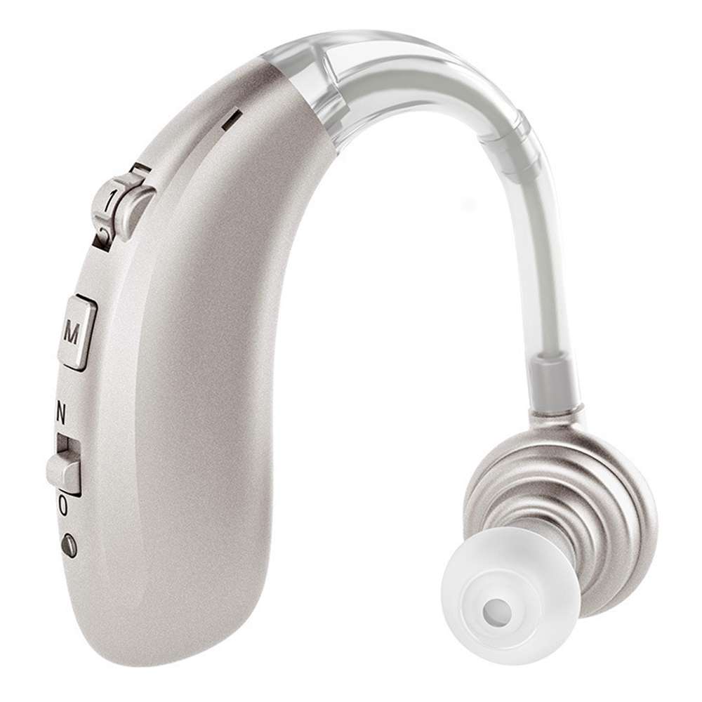 USB Charging Earhook Noise Reduction Hearing Aid Sound Amplifier(Skin-color)