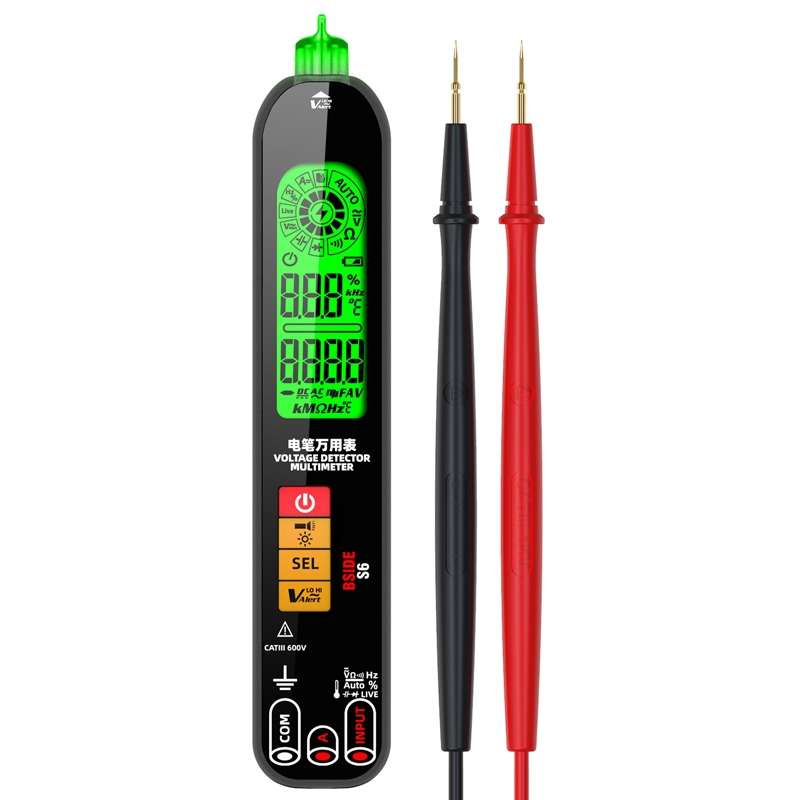 BSIDE S6 Smart Digital Multimeter Current Test Pen Capacitance Temperature Voltage Detector(Charging