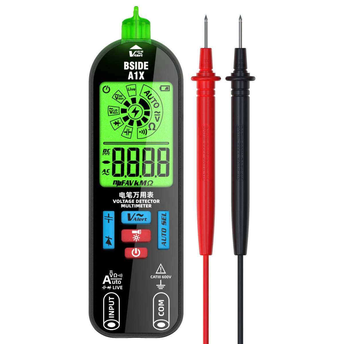 BSIDE A1X Charging Model Mini Digital Electric Pen Intelligent Automatic Merit Multimeter, Specif...